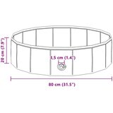  Zložljiv bazen za pse Rdeča in modra 80 x 80 x 20 cm PVC, (5000207871) | Shoptok.si