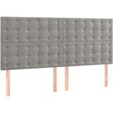  Krevet s oprugama i madracem svjetlosivi 180x200 cm baršunasti | shoptok.hr