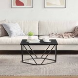 Kava Stol Crni hrast 80 x 80 x 45 cm Inženjerska drva i čelik | Eponuda.com