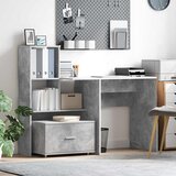  Stol Betonski sivi 131,5 x 50 x 106,5 cm Konstruirano drvo | shoptok.hr