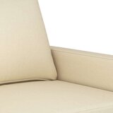 vidaXL Kavč dvosed krem 120 cm blago | Shoptok.si
