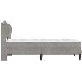  Krevetna konstrukcija 2 pcs Svjetlosiva 90 x 190 cm Baršun | Shoptok.si