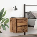  Zidni noćni ormarić boja staro drvo 38x34x40 cm | shoptok.hr