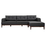 Atelier Del Sofa ugaona garnitura Vina Corner AnthraciteWalnut | ePonuda.com