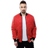 Glano Men's Quilted Jacket - Red Cene