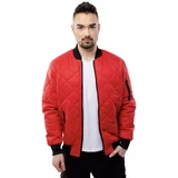 Glano Men's Quilted Jacket - Red