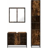  3-dijelni set kupaonskog namještaja boja hrasta drveni | shoptok.hr