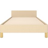  Posteljni okvir z vzglavjem krem 90x200 cm blago, (20903126) | Shoptok.si