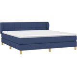  Box spring postelja z vzmetnico modra 160x200 cm blago, (20893164) | Shoptok.si
