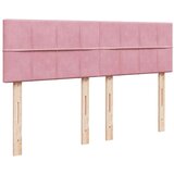 vidaXL Krevet s oprugama madracem tamnoružičasti 140x200 cm baršunasti | shoptok.hr