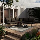 Bessagi Garden Lounge Garnitura Elea, Temno Siva, 4-Delno | Shoptok.si