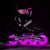  Nh10905 4u1 roze led veličine s (31-34) roleri/klizaljke nils extreme | shoptok.hr