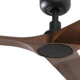 Faro 33809WT - Plafonski ventilator HEYWOOD L drvo/crna, prečnik 132 cm WT + DO | Eponuda.com