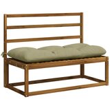  Jastučić za klupu VIANEN 100% poliester Svijetlo zelena - Svijetlo zelena 110 x 50 x 12 cm | shoptok.hr