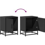  Noćni ormarići 2 kom crni 40x31x50 cm Konstruirano drvo i metal | shoptok.hr