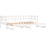  Dnevni ležaj na izvlačenje bijeli 2x(90x200)cm masivna borovina | Eponuda.ba