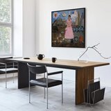  Slika - Frida Kahlo – Self-Portrait on the Borderline Between Mexico and the United States 80x80 U crnom drvenom okviru | shoptok.hr