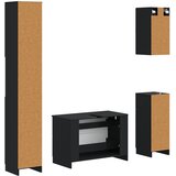  Set kupaonskih ormara od 4 dijela UTRECHT Crna | shoptok.hr