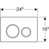 Geberit Tipka Sigma 21 bela/sjaj hrom 115.884.SI.1 | ePonuda.com