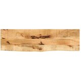 vidaXL Mizna plošča 110x40x2,5cm naraven rob trden robusten mangov les | Shoptok.si