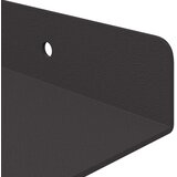  Ležeča polica 4 pcs Črna 80 x 18 x 2,5 cm Jeklo, (5000201069) | Shoptok.si