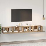  Set TV komoda Zidne 4 pcs Umjetnički hrast 60 x 30 x 30 cm | shoptok.hr