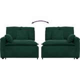  Modularni kauč s naslonom za ruke i jastucima tamnozelene boje 100 cm | Eponuda.com