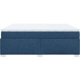  Krevet s oprugama i madracem plavi 200 x 200 cm od tkanine | shoptok.hr