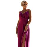 Numoco Elegant maxi long dress with shoulder straps | shoptok.hr