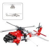 Kockice za slaganje helikoptera HH-60J Jayhawk sa 1137el - crveni | Shoptok.si