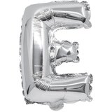 Procos Folija balon v obliki črke v srebrni barvi – črka E 32 cm | Shoptok.si