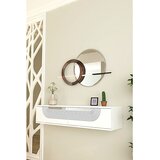 Hanah home komoda Meyra 120, 120 cm, bela / srebrna | Eponuda.com
