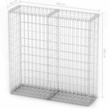  Gabionska košara s poklopcima od pocinčane žice 100 x 100 x 30 cm | shoptok.hr