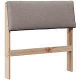  Tapecirani uzglavlje Sivo-smeđa 75 cm Čvrsto borovo drvo | shoptok.hr