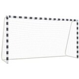 In Nogometni gol 300x160x90 cm kovinski črn in bel | Shoptok.si