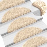  Prostirke za stepenice 20 kom 56x17x3 cm krem poluokrugle | shoptok.hr