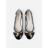 GOODIN White and black ballerinas with flowers | shoptok.hr