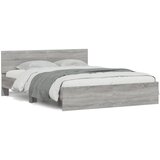 Furnova Posteljni okvir z vzglavjem siva sonoma 150x200 cm, (21935992) | Shoptok.si