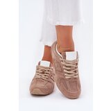 Boto Ladies Sports Shoes Made Of Eco Suede Dark Beige Dorella | Shoptok.si