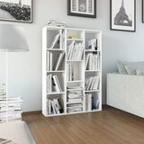 vidaXL Paravan/omara visok sijaj bela 100x24x140 cm iverna plošča Cene