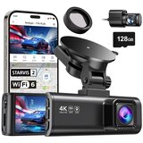  Redtiger F7NP 4K prednja i stražnja kamera za automobil s ugrađenim GPS-om, WiFi-jem i uključenom memorijskom karticom Cijene