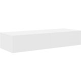 vidaXL Stenska polica s predali bel 100x36x19 cm inženirski les | Shoptok.si