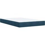  s oprugama i madracem plavi 120 x 190 cm baršun | shoptok.hr