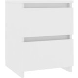 Maison Chic Nočna omarica - Nočna miza bela 30x30x40 cm iverna plošča, (21687175) Cene