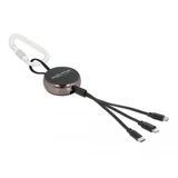 Kabal USB-A na Lightning, Micro USB, USB-C 14cm