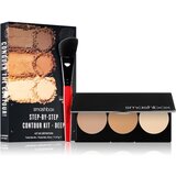 Smashbox Step By Step Contour Kit paleta za konture obraza s čopičem odtenek Light/Medium 11.47 g Cene