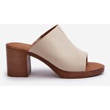 EVENTO Elegant Light Women's Sandals with Heels Beige Varnila | Shoptok.si