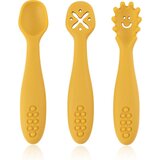 Petite&Mars Take&Match 6m+ žlička za otroke Intense Ochre 3 kos | Shoptok.si