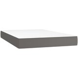  s oprugama i madracem sivi 120x200 cm od umjetne kože | shoptok.hr
