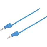 Merilni kabel [vtikač 4 mm - vtikač 4 mm] 0.5 m modre barve MSB-300 zložljiv drug v drugega, (20422892)